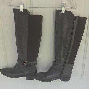 Anne Klein Brown Knee High Boots Size 8 1/2 M